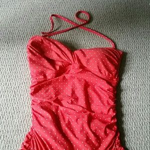 Old Navy Coral one piece skirted swimsuit